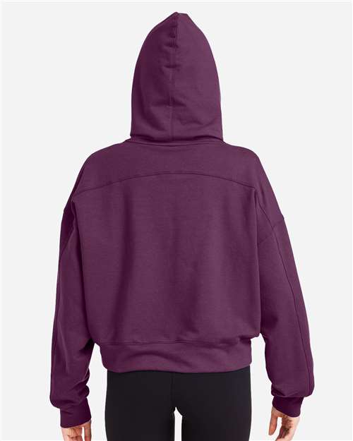 Mulberry Women&#39;s Vintage Oversized Cropped Hooded Sweatshirt - PDP1725