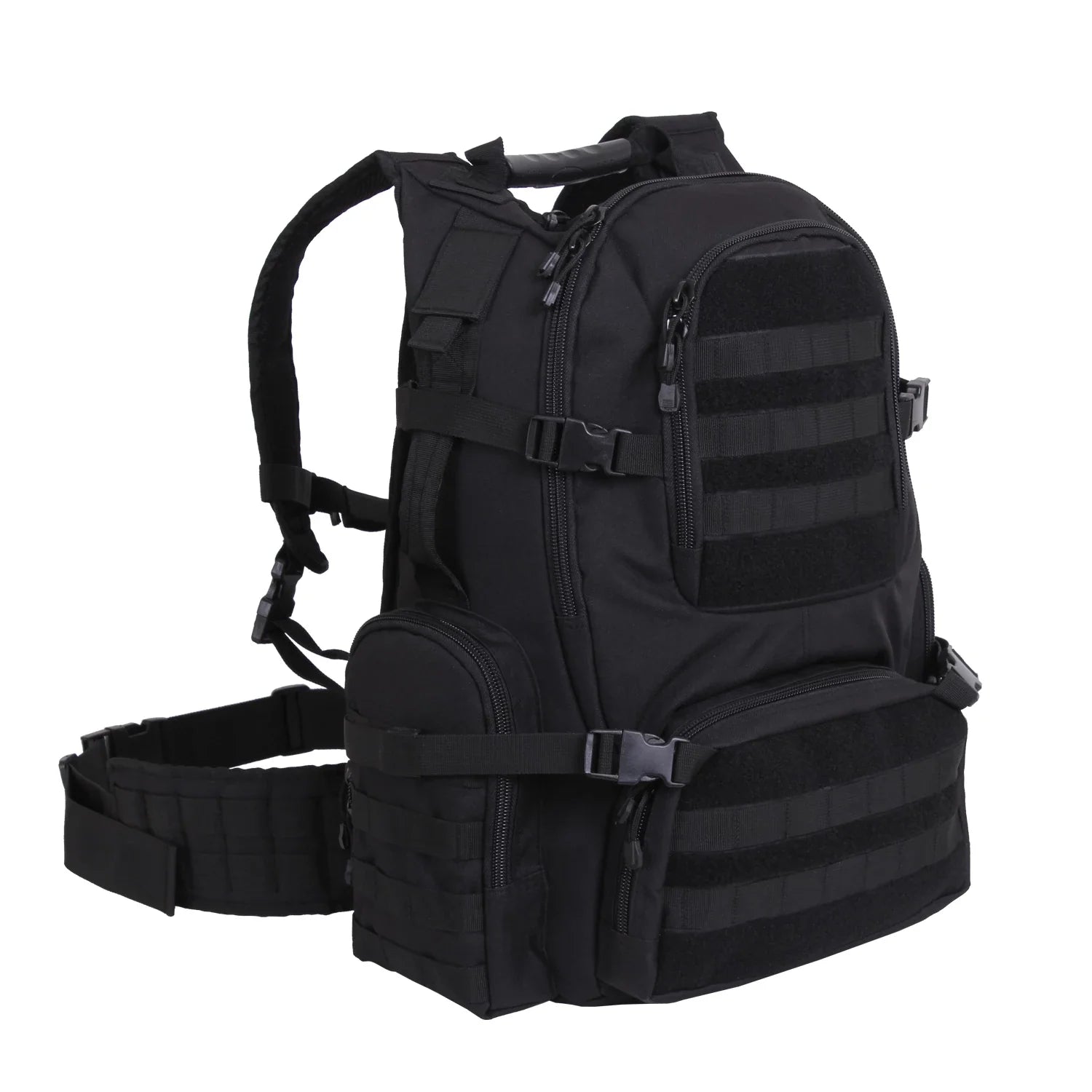 Multi-chamber Molle Assault Pack - Black