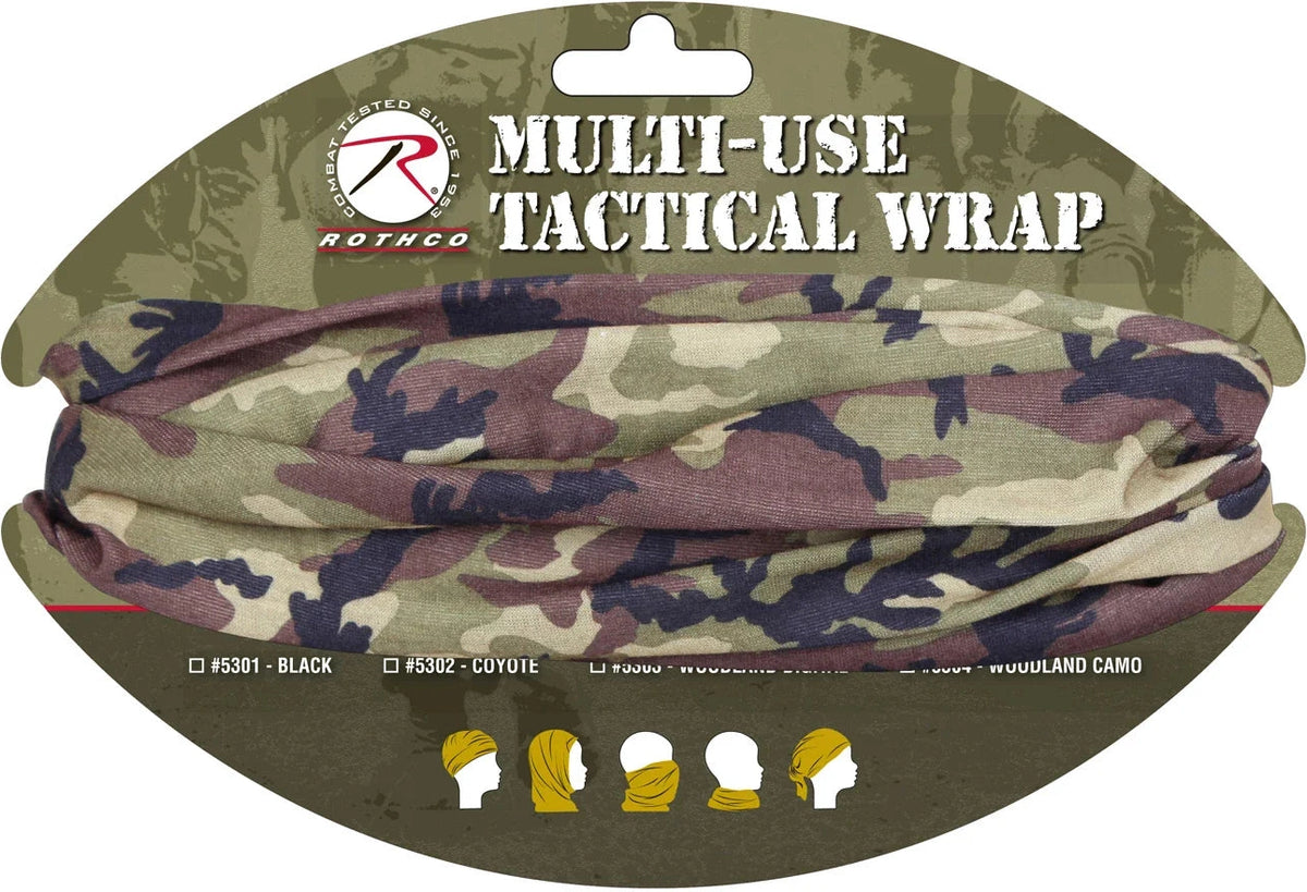 Multi-use Neck Gaiter and Face Covering Tactical Wrap
