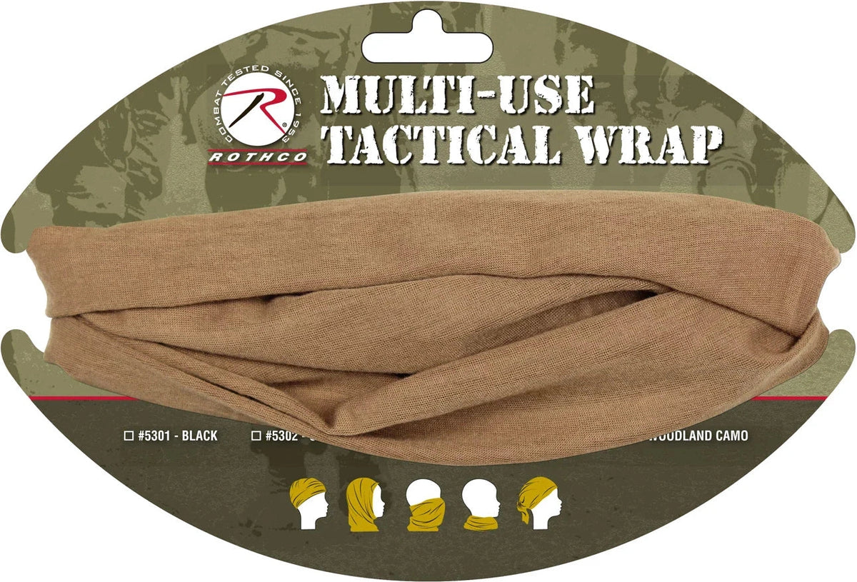 Multi-use Neck Gaiter and Face Covering Tactical Wrap