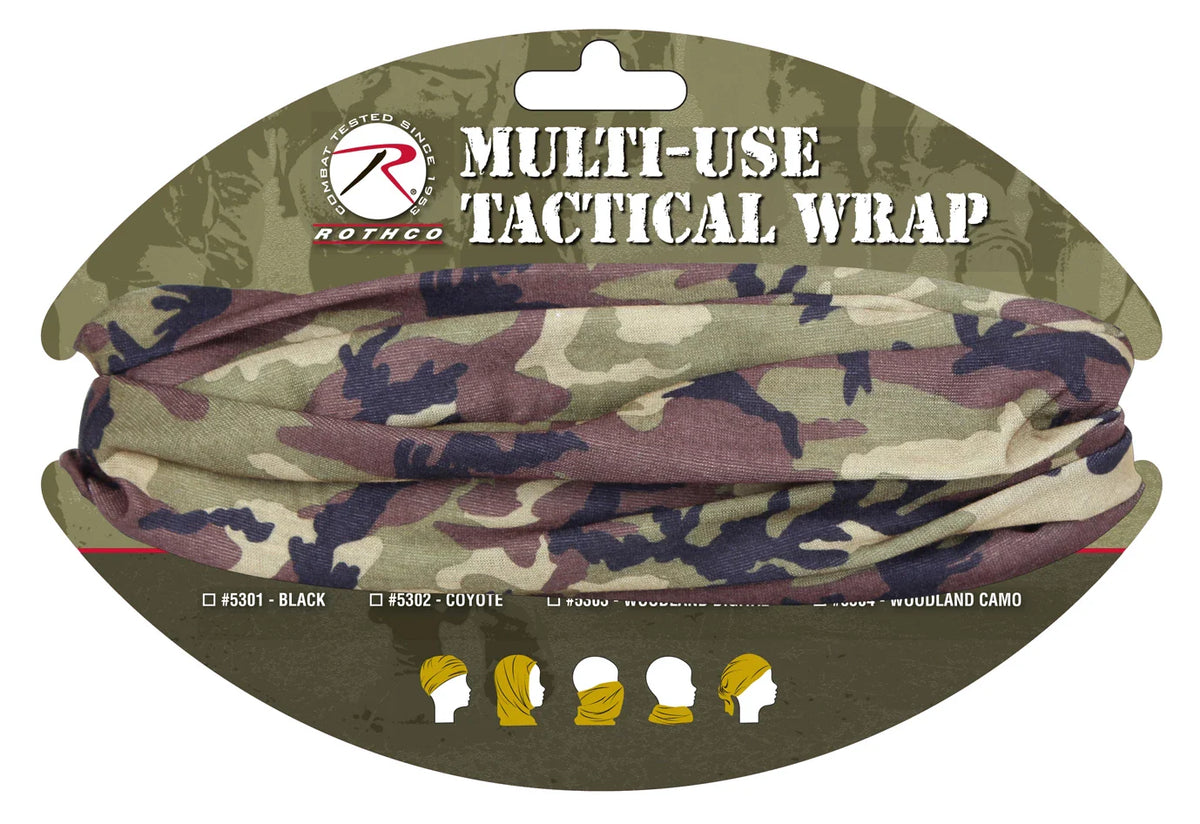 Multi-use Neck Gaiter and Face Covering Tactical Wrap