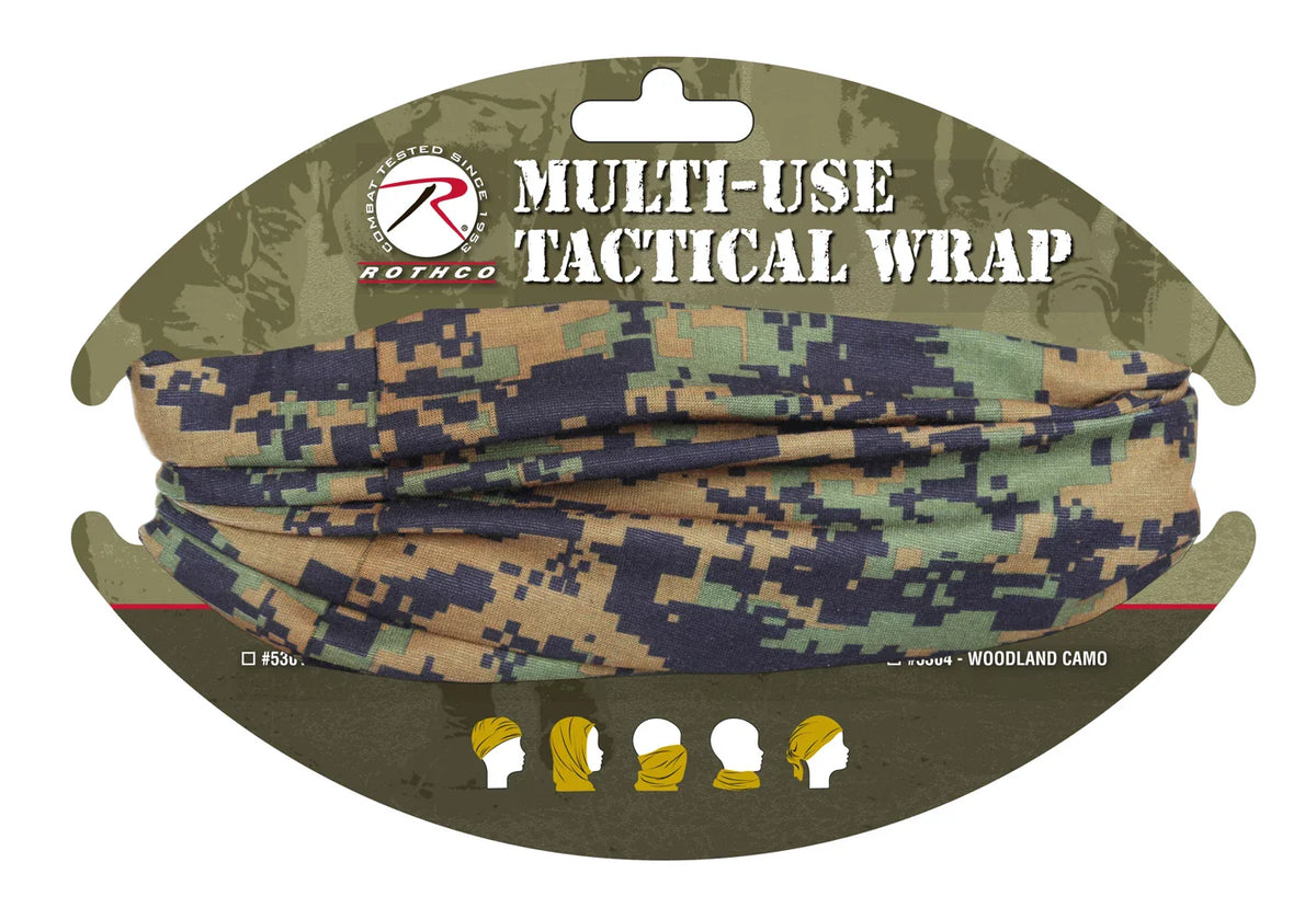 Multi-use Neck Gaiter and Face Covering Tactical Wrap