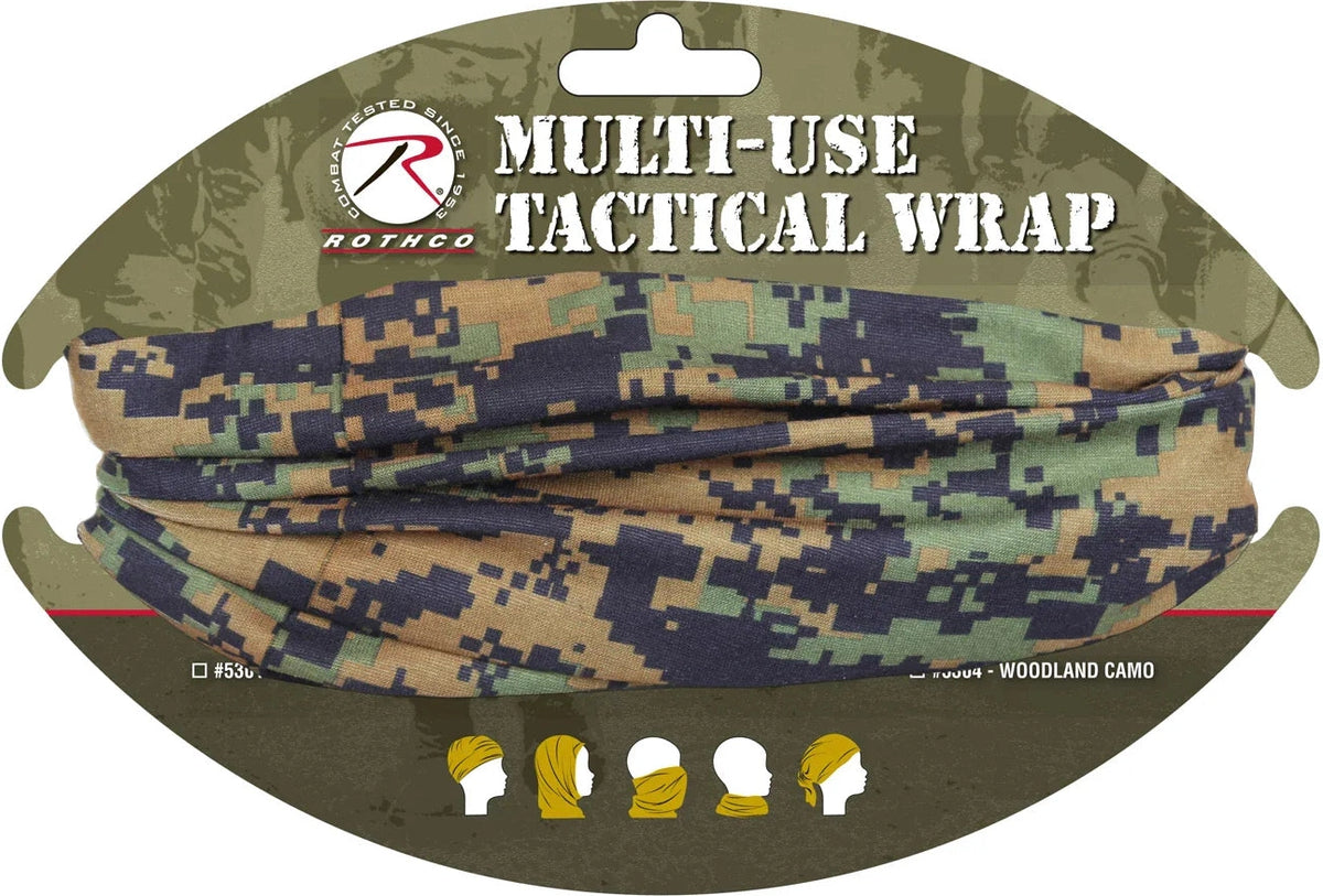 Multi-use Neck Gaiter and Face Covering Tactical Wrap