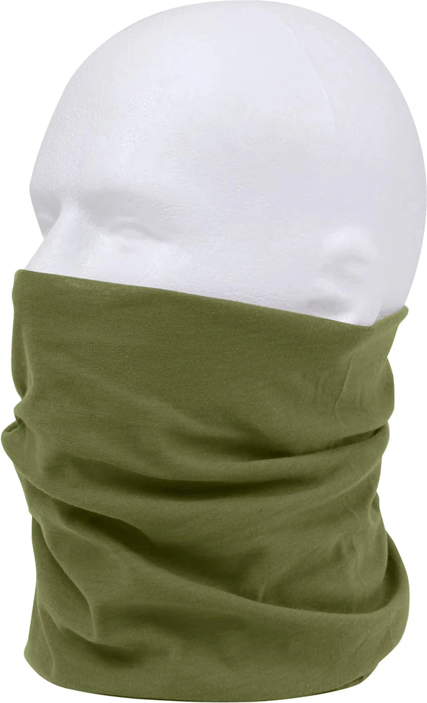 Multi-use Neck Gaiter and Face Covering Tactical Wrap - Olive Drab