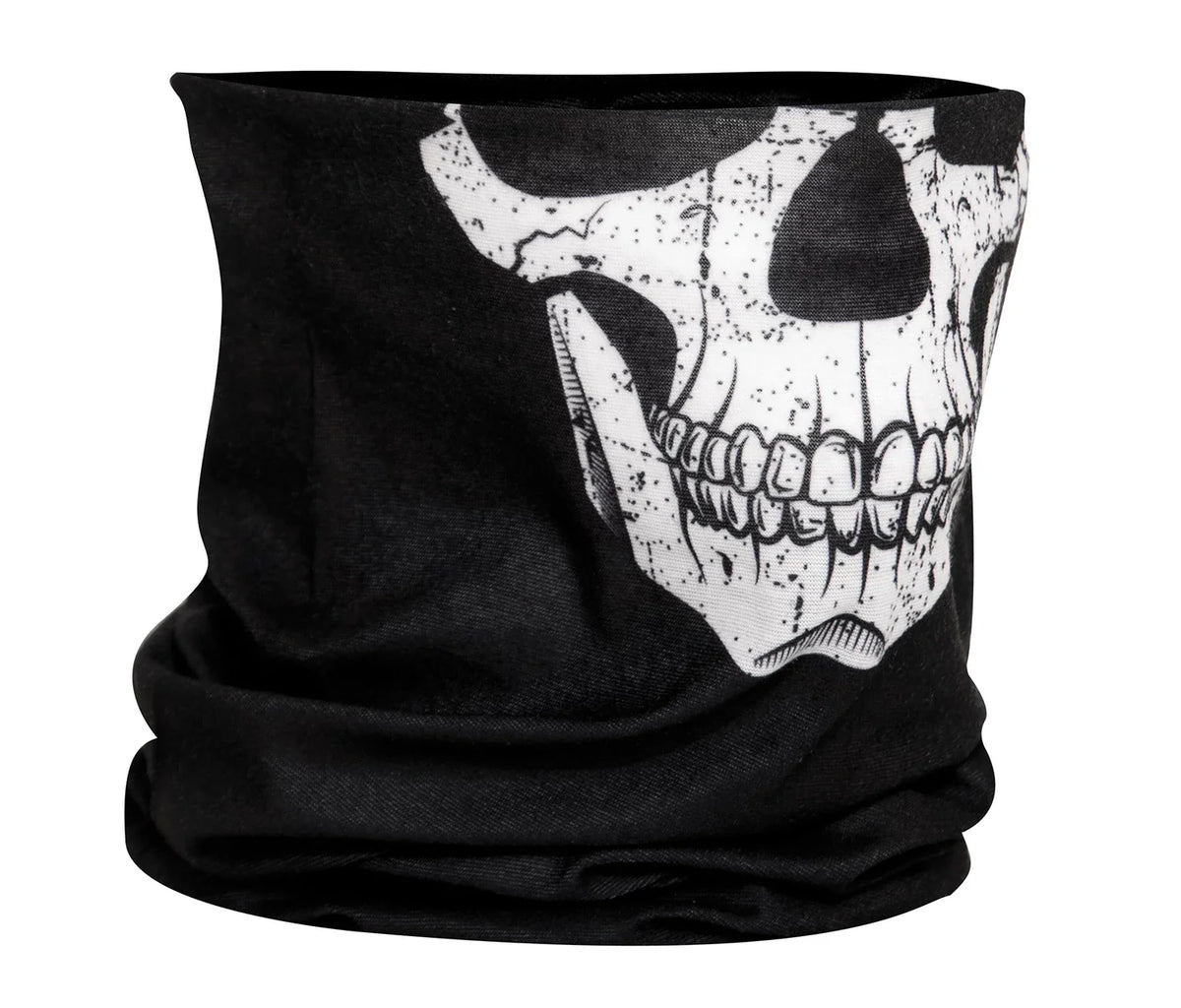 Multi-use Neck Gaiter and Face Covering Tactical Wrap - Skull Print