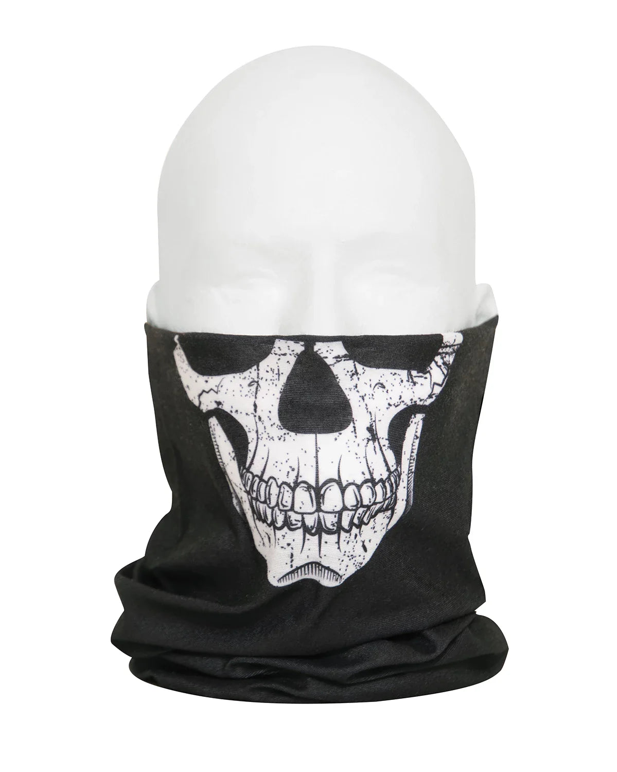 Multi-use Neck Gaiter and Face Covering Tactical Wrap - Skull Print