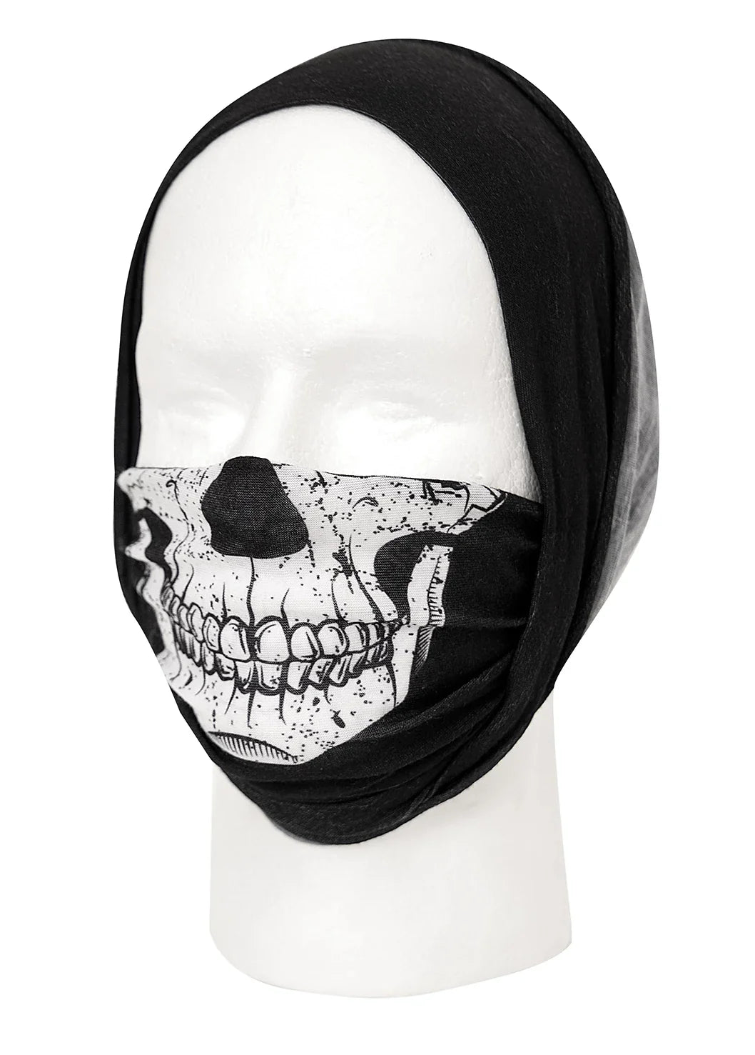 Multi-use Neck Gaiter and Face Covering Tactical Wrap - Skull Print