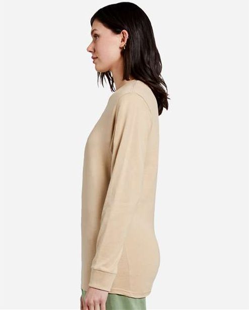 Rear View of Mushroom Heavyweight Long Sleeve T-Shirt - LS15009