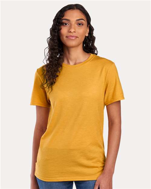 Mustard Heather Premium Blend Ring-Spun T-Shirt - 560MR