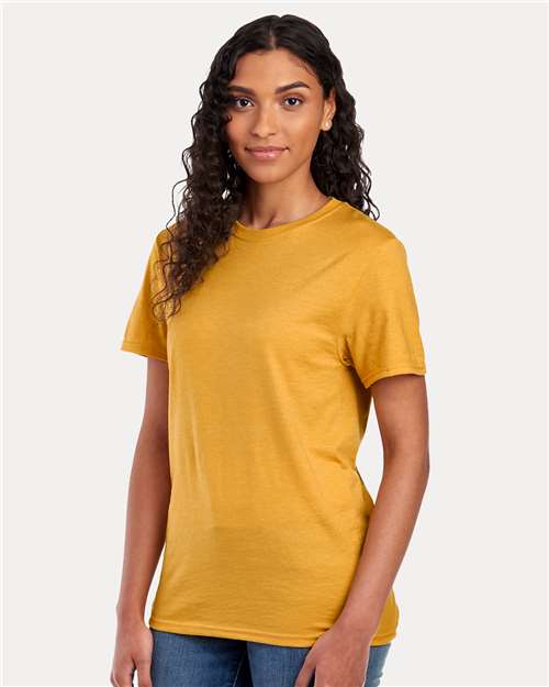 Mustard Heather Premium Blend Ring-Spun T-Shirt - 560MR