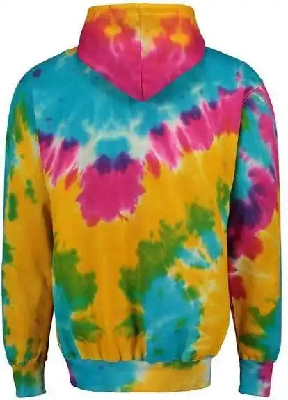 Mv Sport 1290 Classic Fleece Tie-dye Hooded Sweatshirt - Rainbow