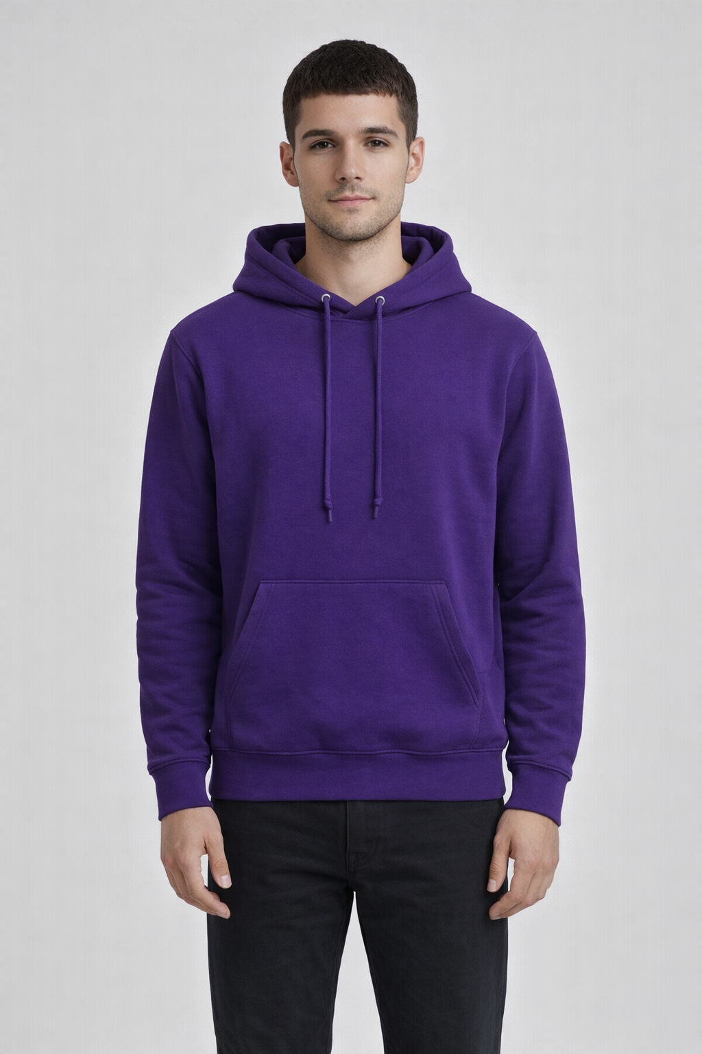 Mv Sport 139 Fundamental Fleece Hood - Athletic Purple