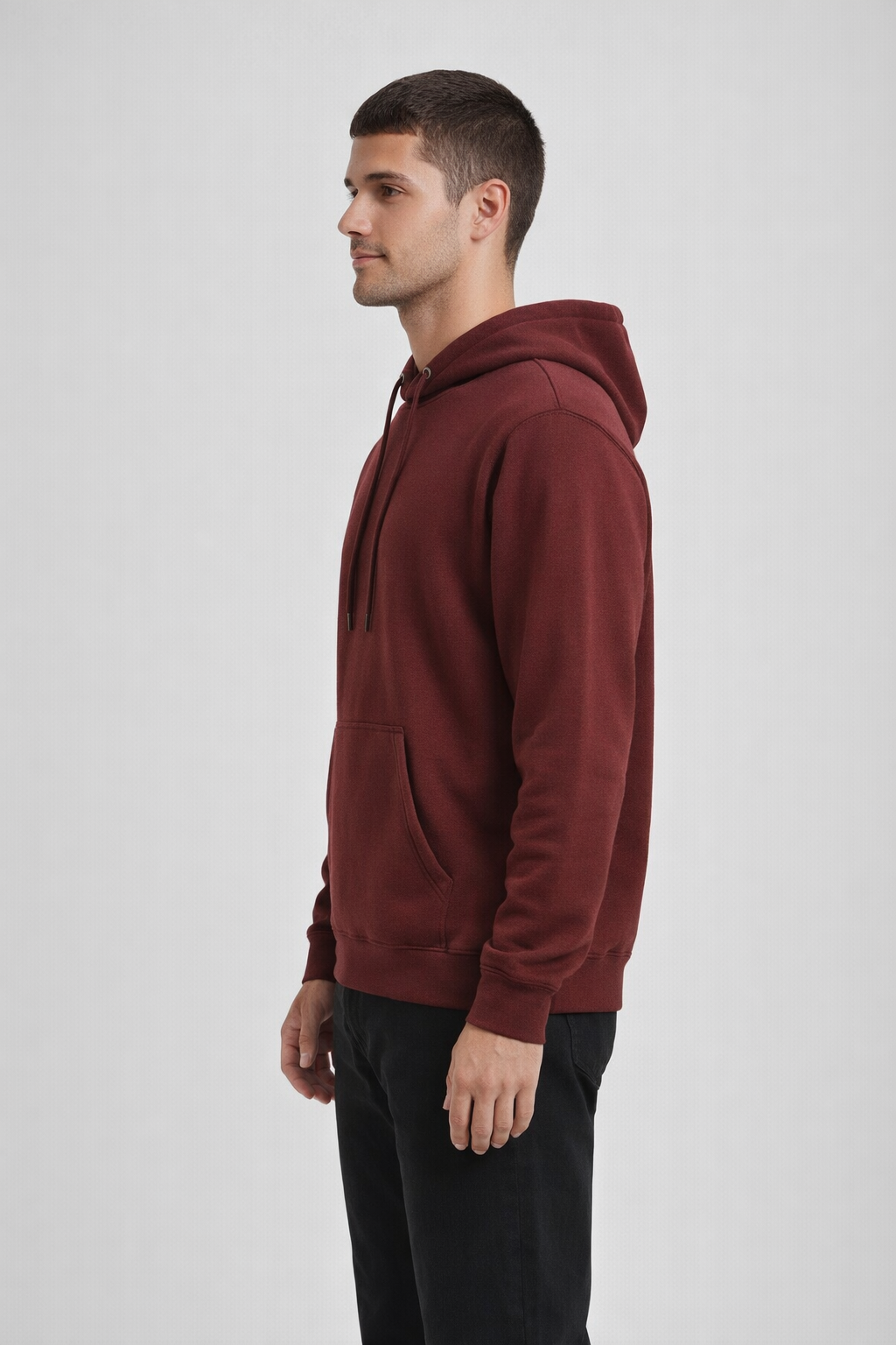 Mv Sport 139 Fundamental Fleece Hood - Garnet