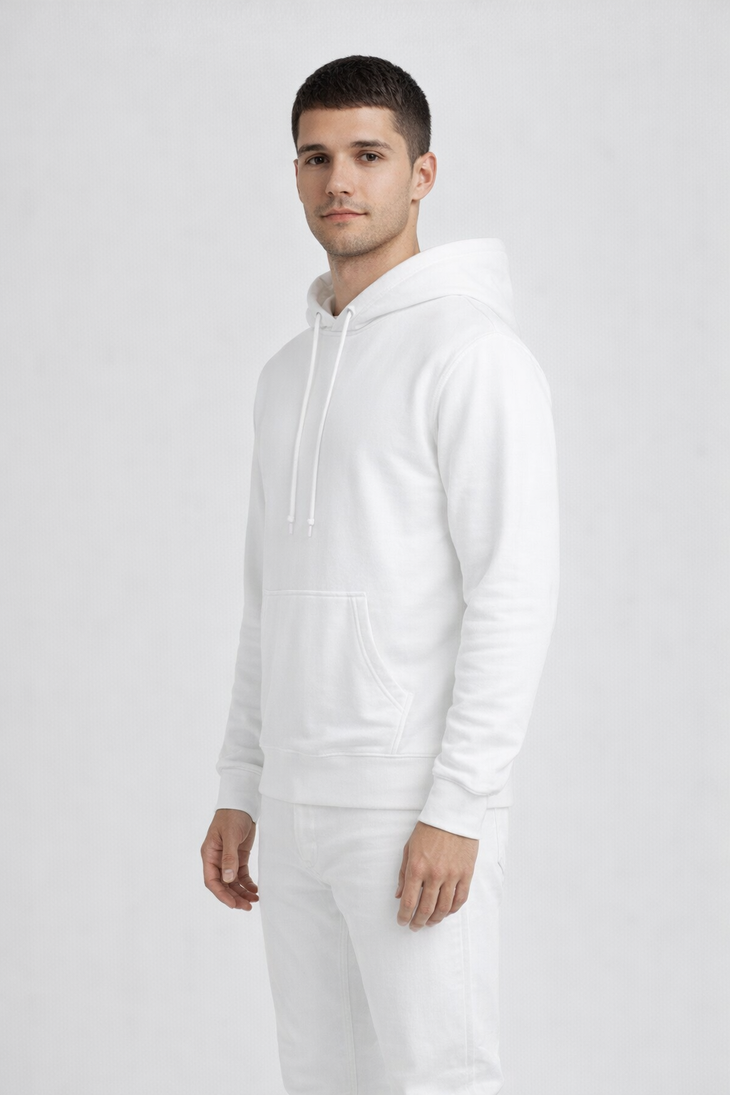 Mv Sport 139 Fundamental Fleece Hood - White