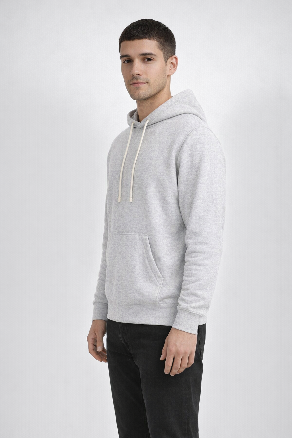 Mv Sport 1478 Vintage Fleece Hood - Ash Grey
