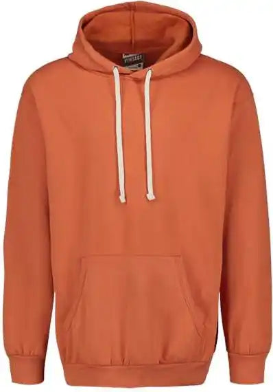 Mv Sport 1478 Vintage Fleece Hooded Sweatshirt Orange