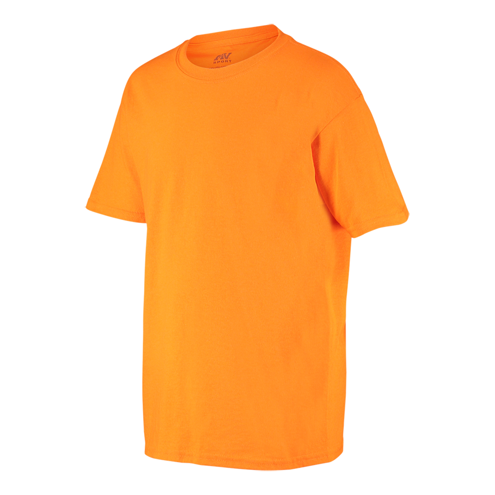 Mv Sport 16108y Youth Classic Tee - Electric Orange