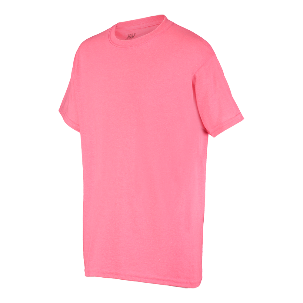 Mv Sport 16108y Youth Classic Tee - Electric Pink