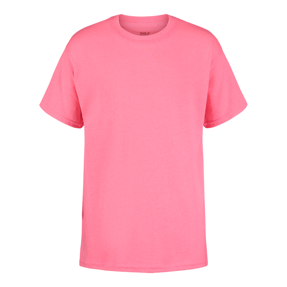 Mv Sport 16108y Youth Classic Tee - Electric Pink