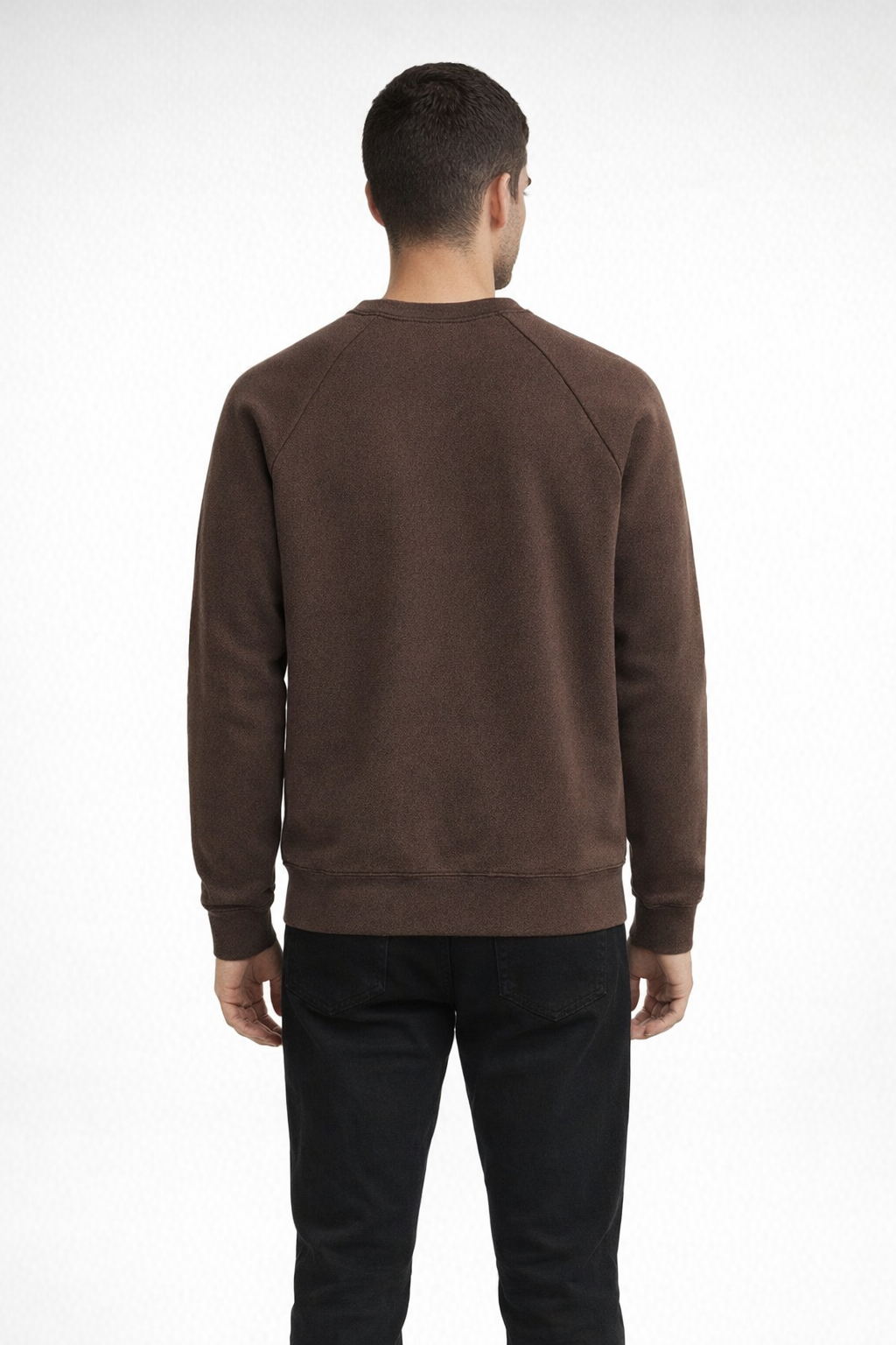 Mv Sport 17116 Vintage Fleece Raglan Crewneck - Cocoa