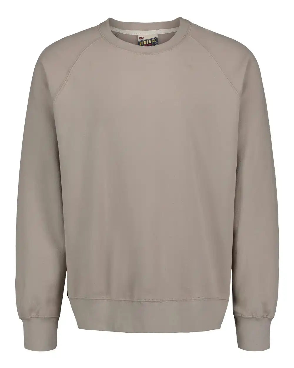 Mv Sport 17116 Vintage Fleece Raglan Crewneck Sweatshirt - Atmosphere - Gray / s