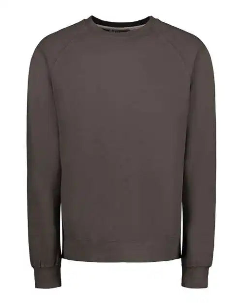 Mv Sport 17116 Vintage Fleece Raglan Crewneck Sweatshirt Granite