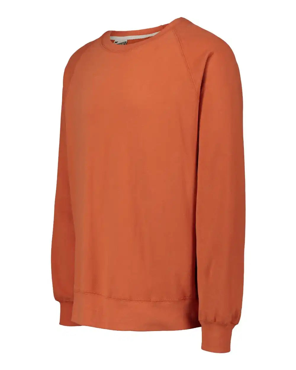Mv Sport 17116 Vintage Fleece Raglan Crewneck Sweatshirt - Orange