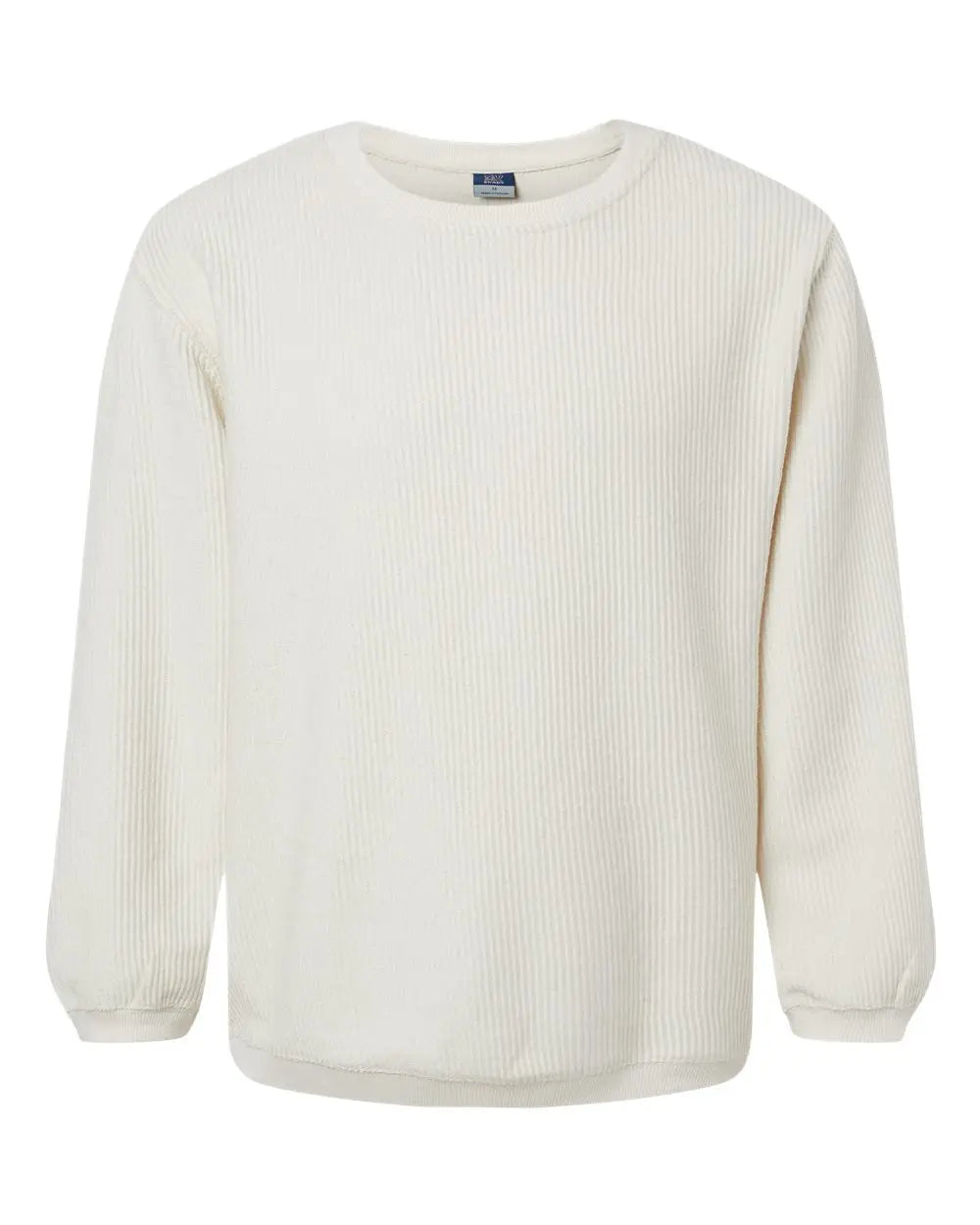 Mv Sport 19179 Corded Crewneck Pullover - Ivory - Xs