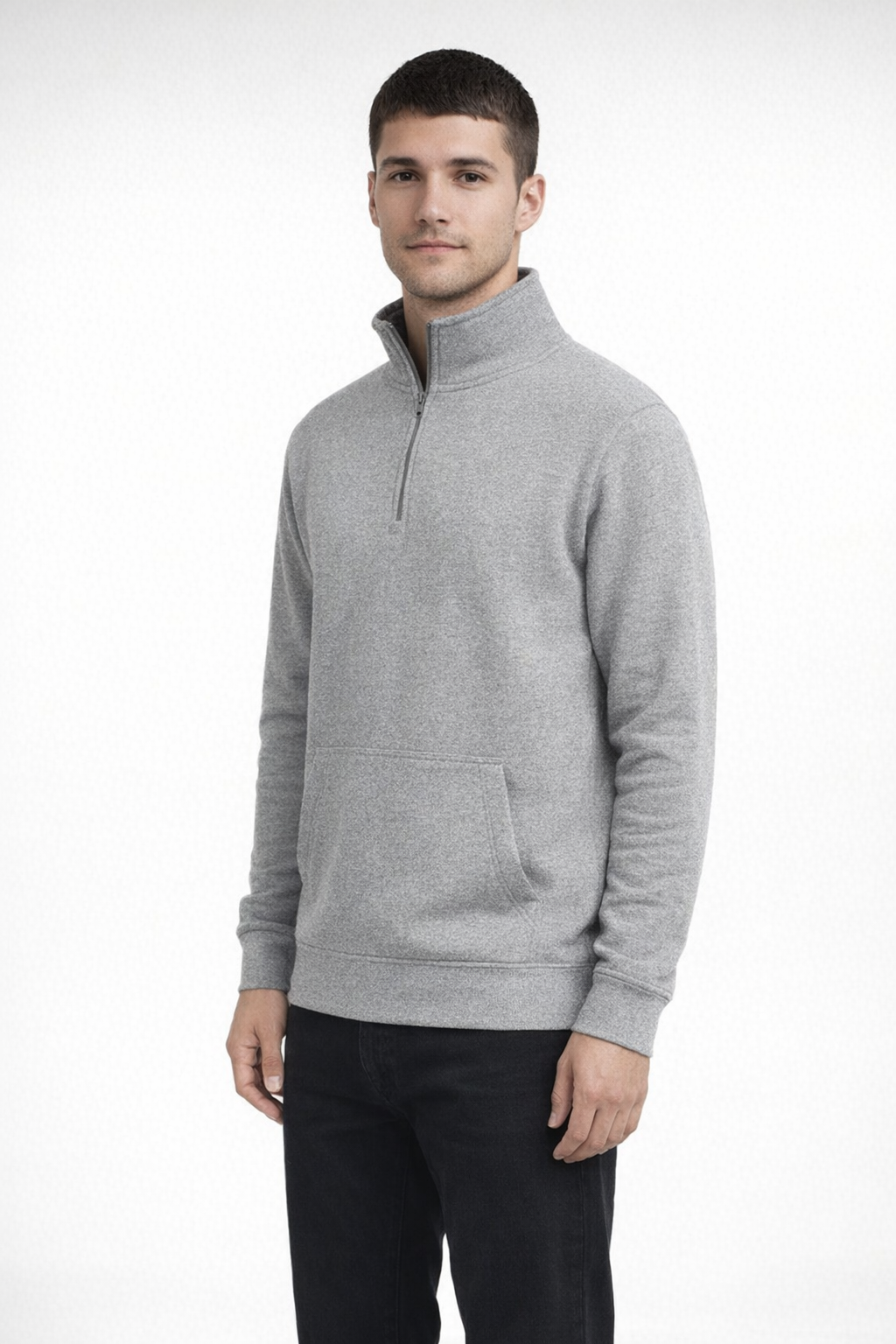 Mv Sport 20315 Fundamental Fleece Qtr Zip - Graphite
