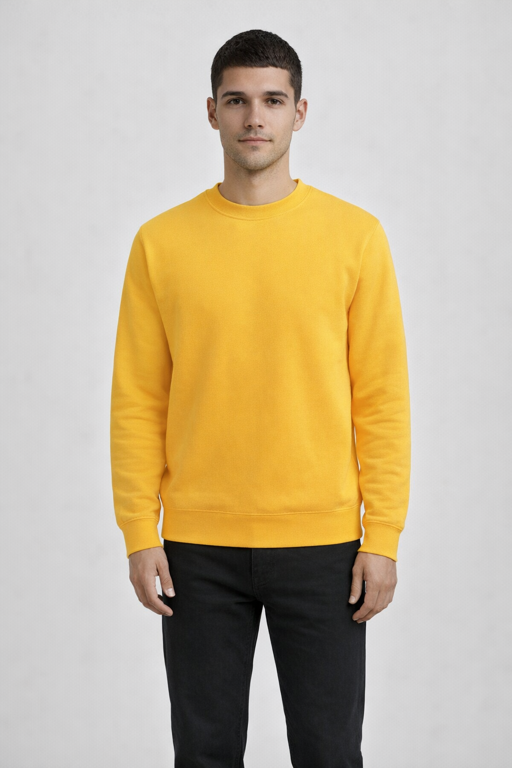 Mv Sport 20335 Fundamental Fleece Crew - Athletic Gold
