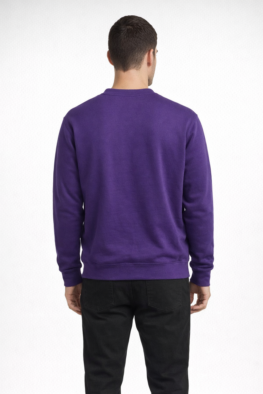 Mv Sport 20335 Fundamental Fleece Crew - Athletic Purple