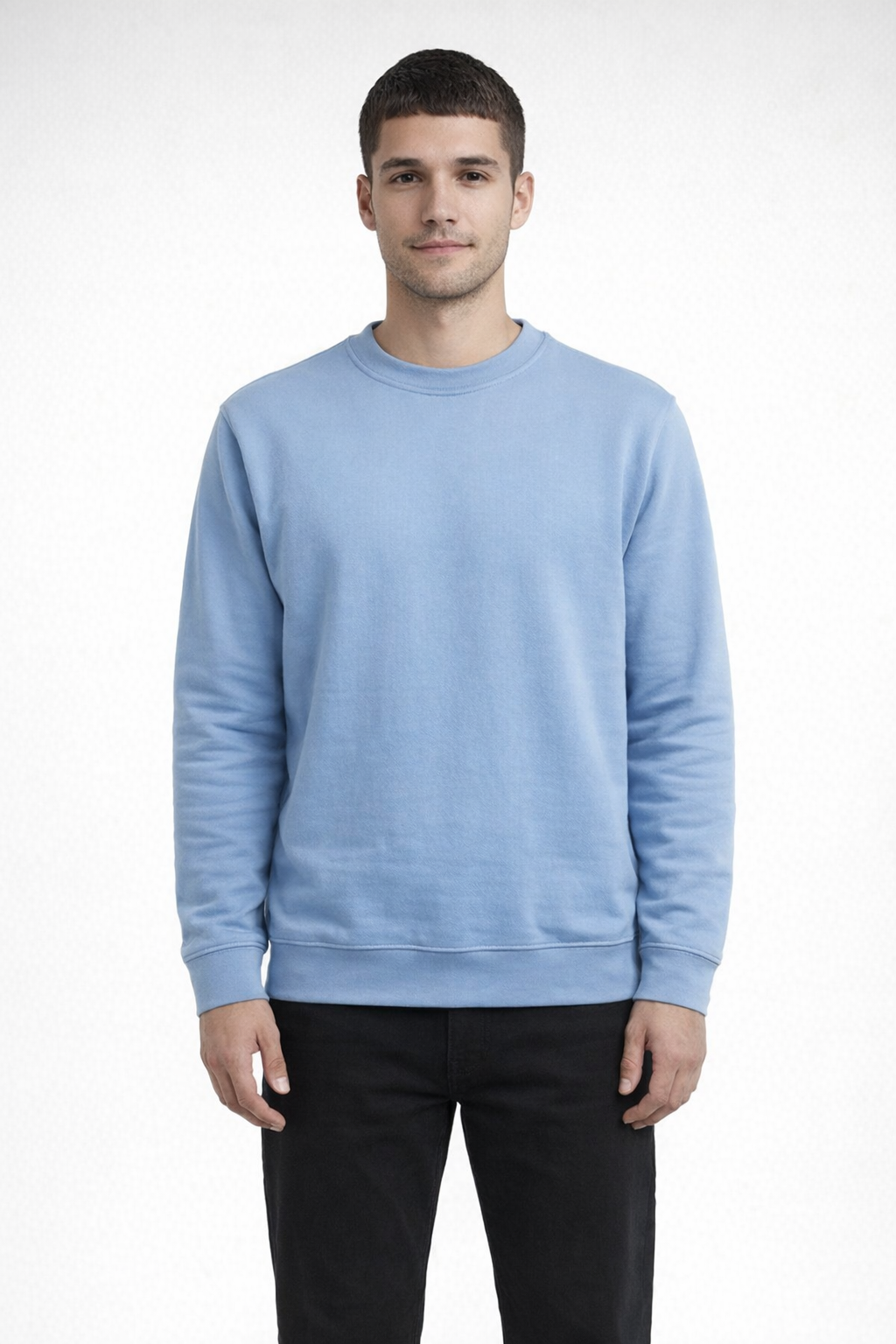 Mv Sport 20335 Fundamental Fleece Crew - Columbia Blue