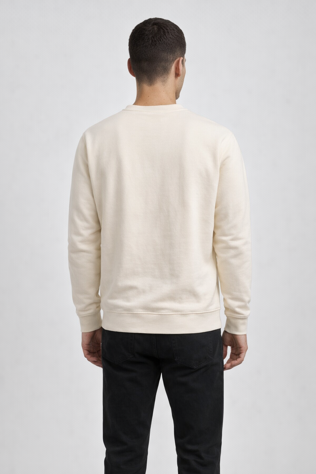 Mv Sport 20335 Fundamental Fleece Crew - Ecru