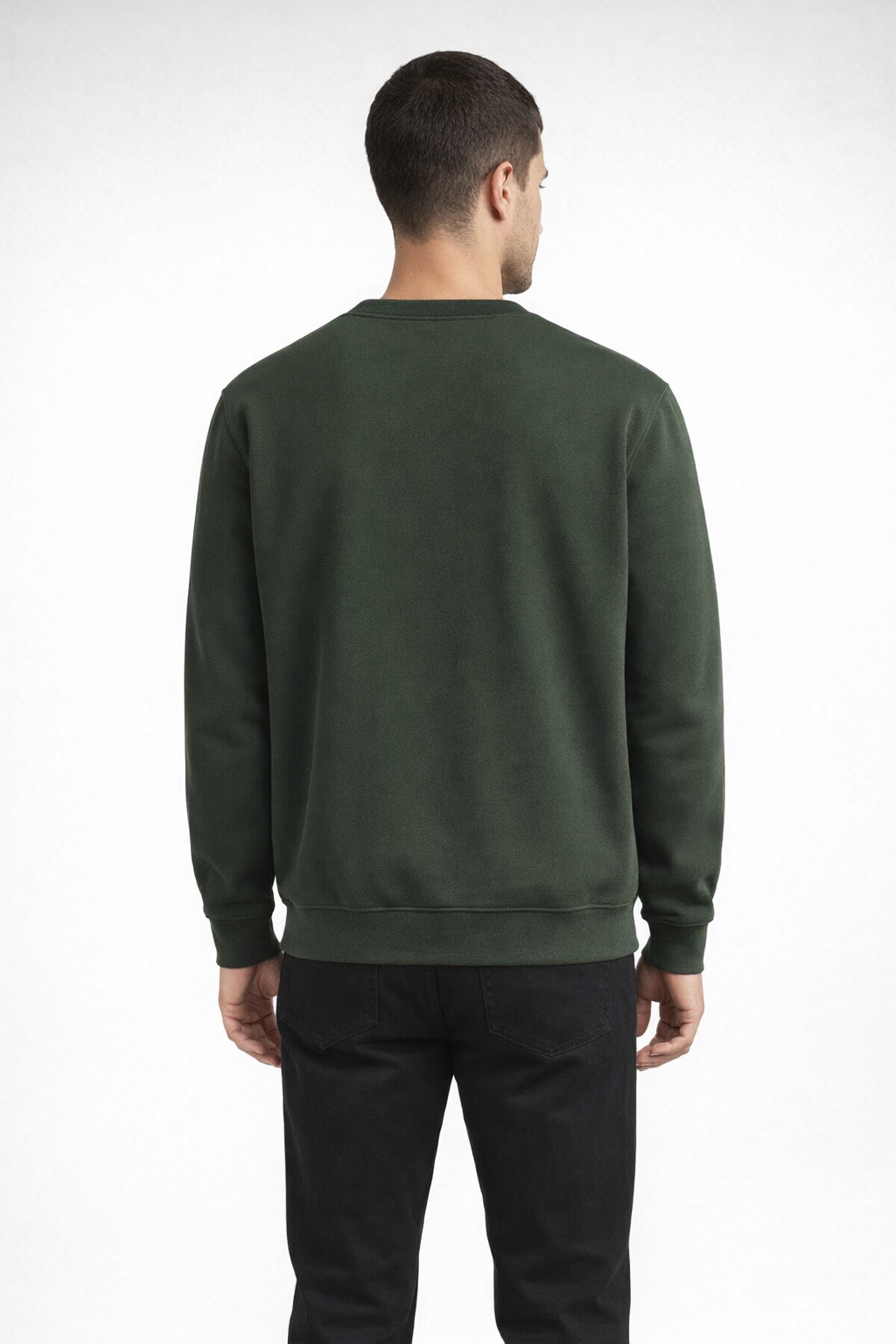 Mv Sport 20335 Fundamental Fleece Crew - Forest Green