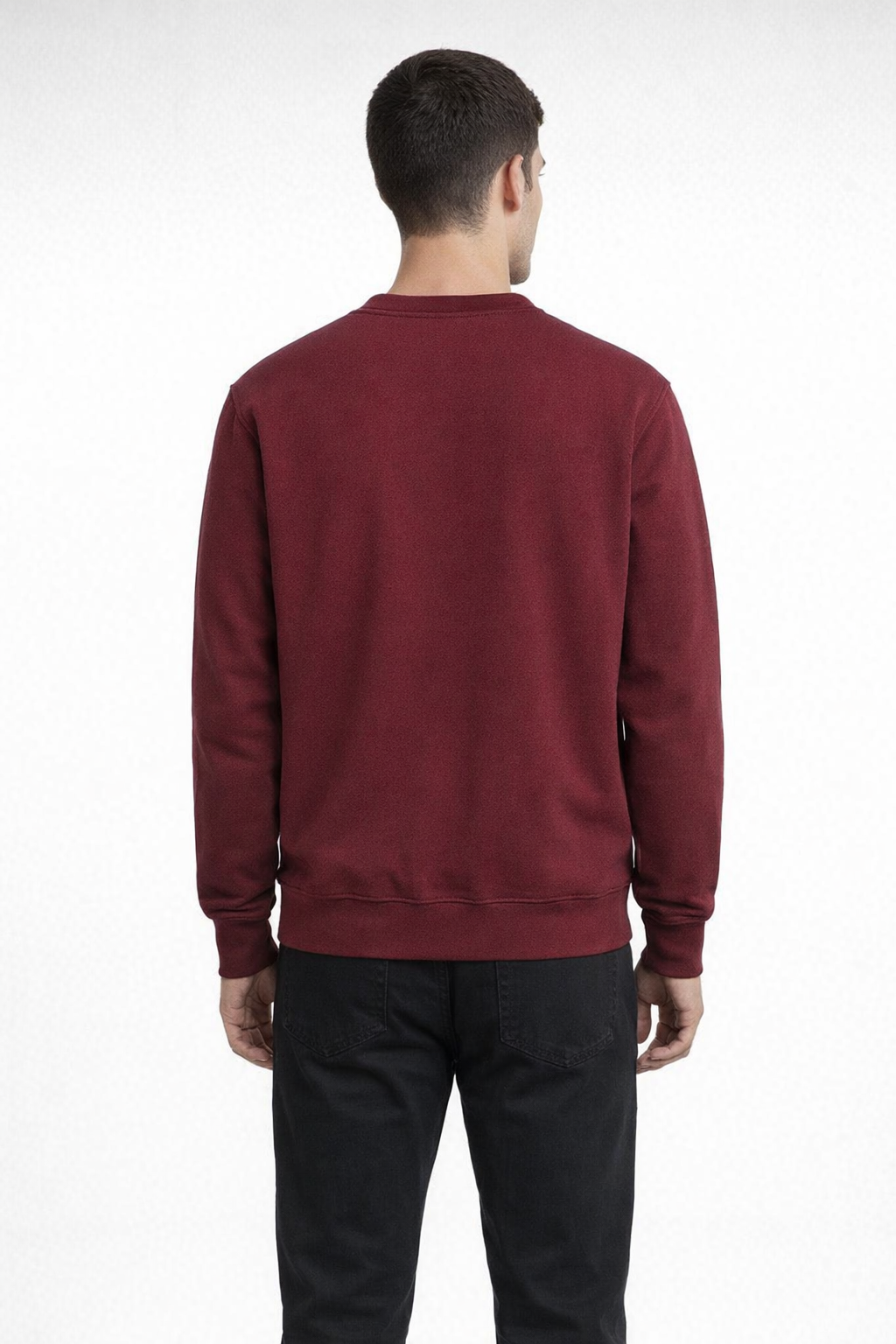 Mv Sport 20335 Fundamental Fleece Crew - Maroon