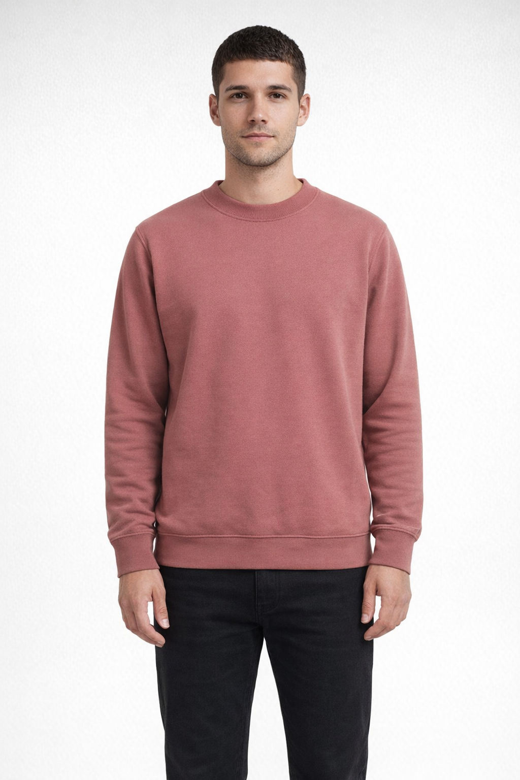Mv Sport 20335 Fundamental Fleece Crew - Mocha