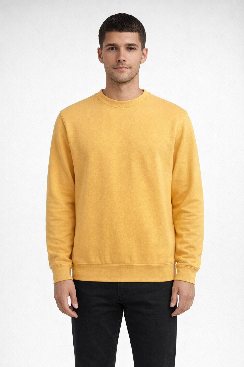 Mv Sport 20335 Fundamental Fleece Crew - Sunglow