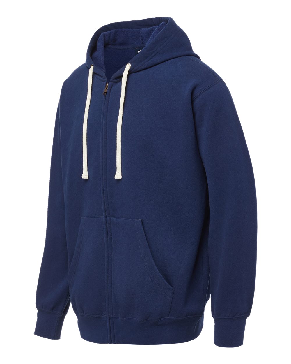 Mv Sport 22132 Vintage Fleece Full-zip Hooded Sweatshirt - Blue