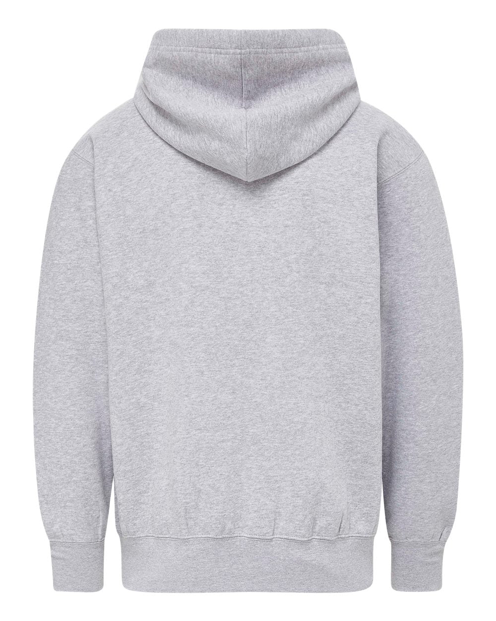 Mv Sport 22132 Vintage Fleece Full-zip Hooded Sweatshirt - Heather Grey