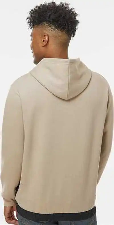 Mv Sport 23112 Mixed Media Hooded Sweatshirt Atmosphere Black