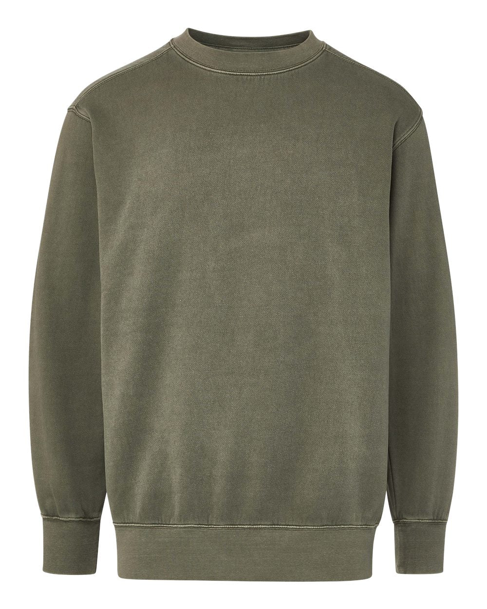 Mv Sport 23142 Men’s Coastal Color Crewneck Sweatshirt - Olive Branch