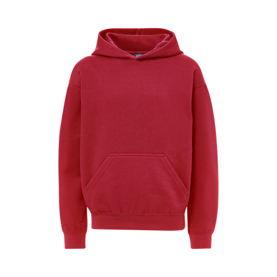 Mv Sport 23153y Youth Buddy Hooded Sweatshirt - Crimson