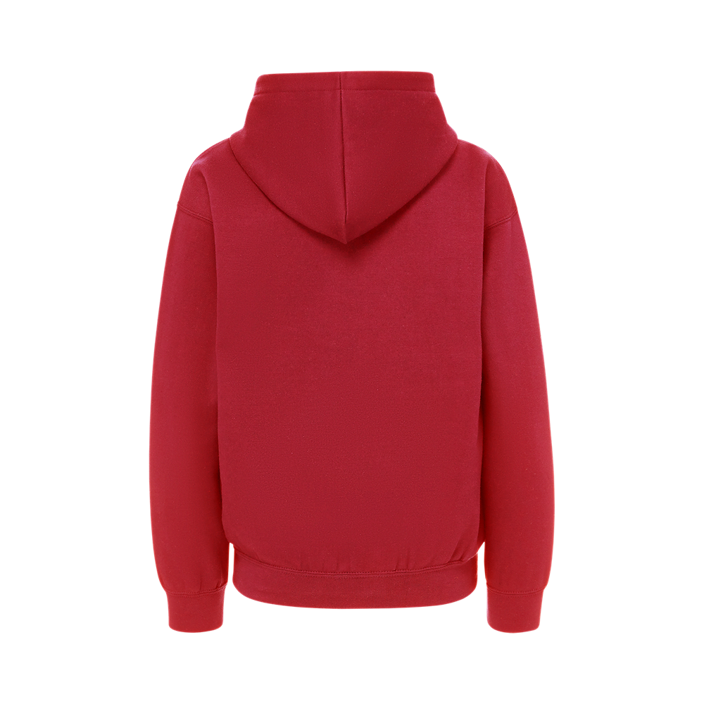 Mv Sport 23153y Youth Buddy Hooded Sweatshirt - Crimson