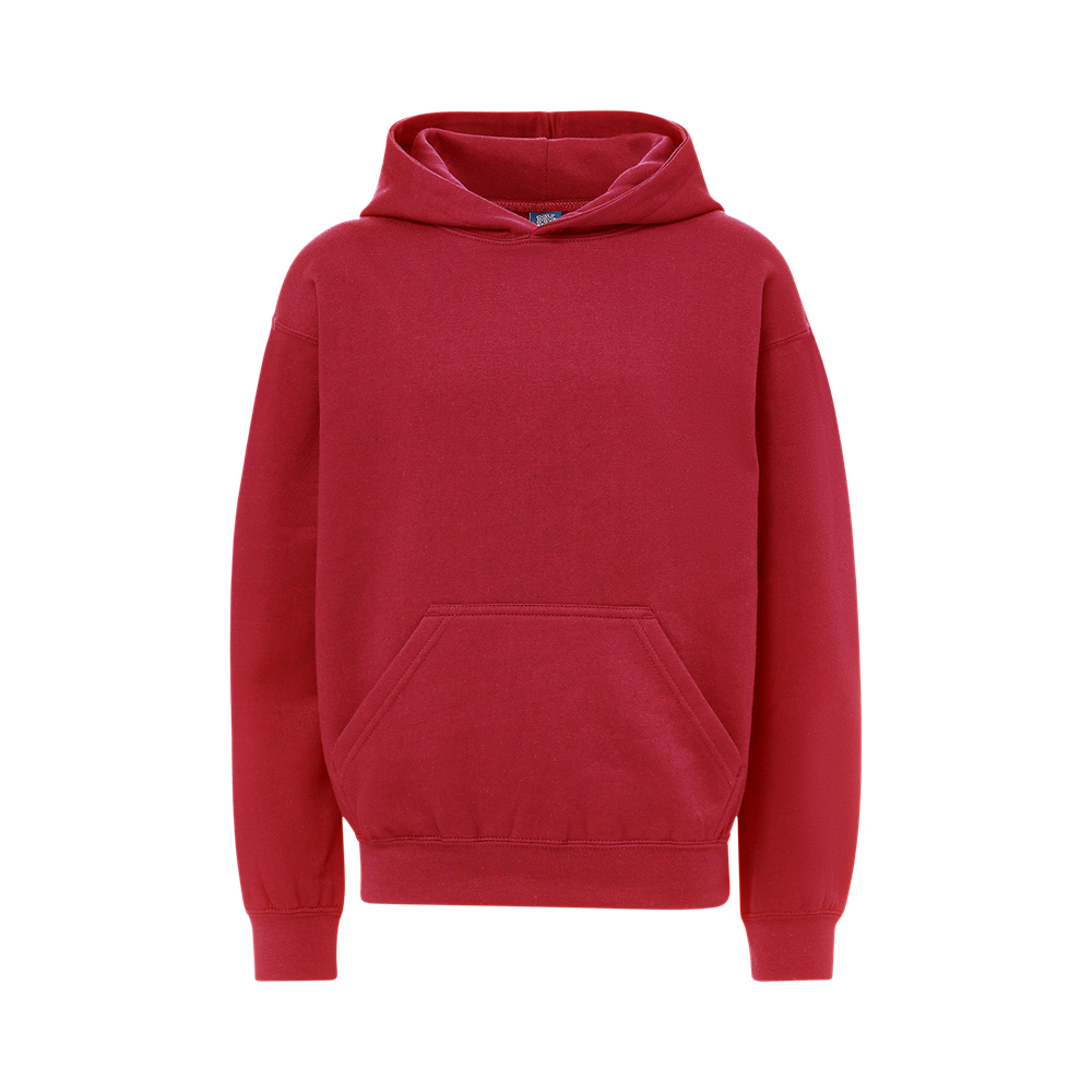 Mv Sport 23153y Youth Buddy Hooded Sweatshirt - Crimson