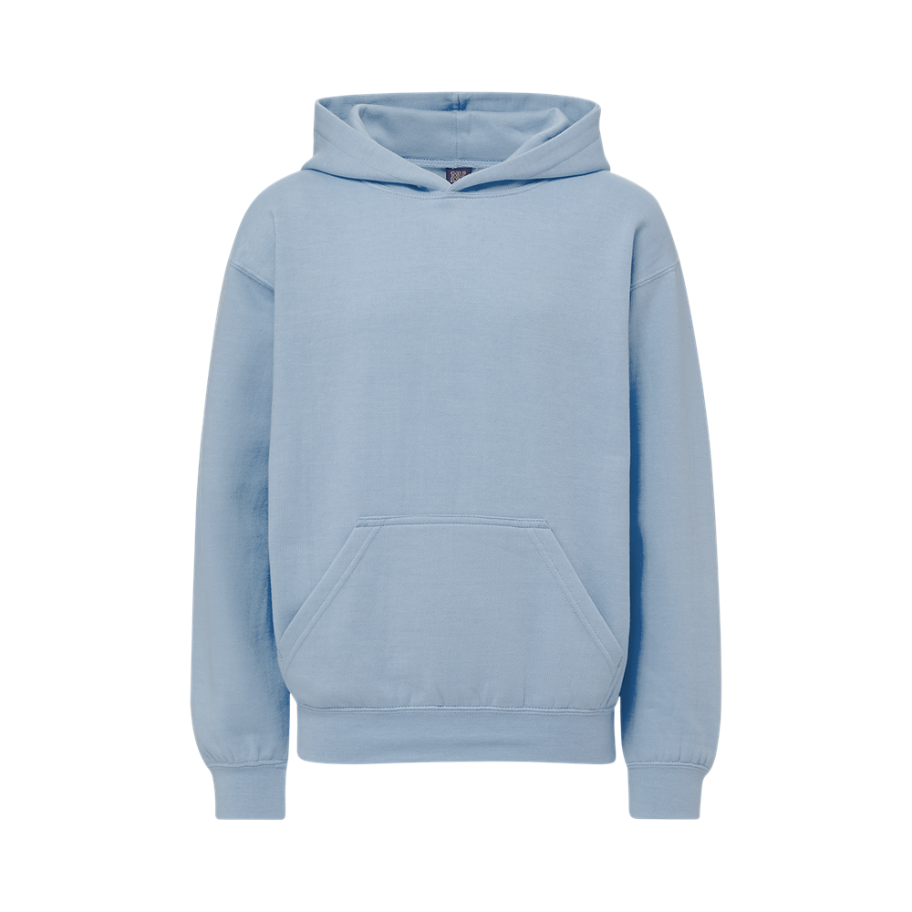 Mv Sport 23153y Youth Buddy Hooded Sweatshirt - Lt Denim Heather