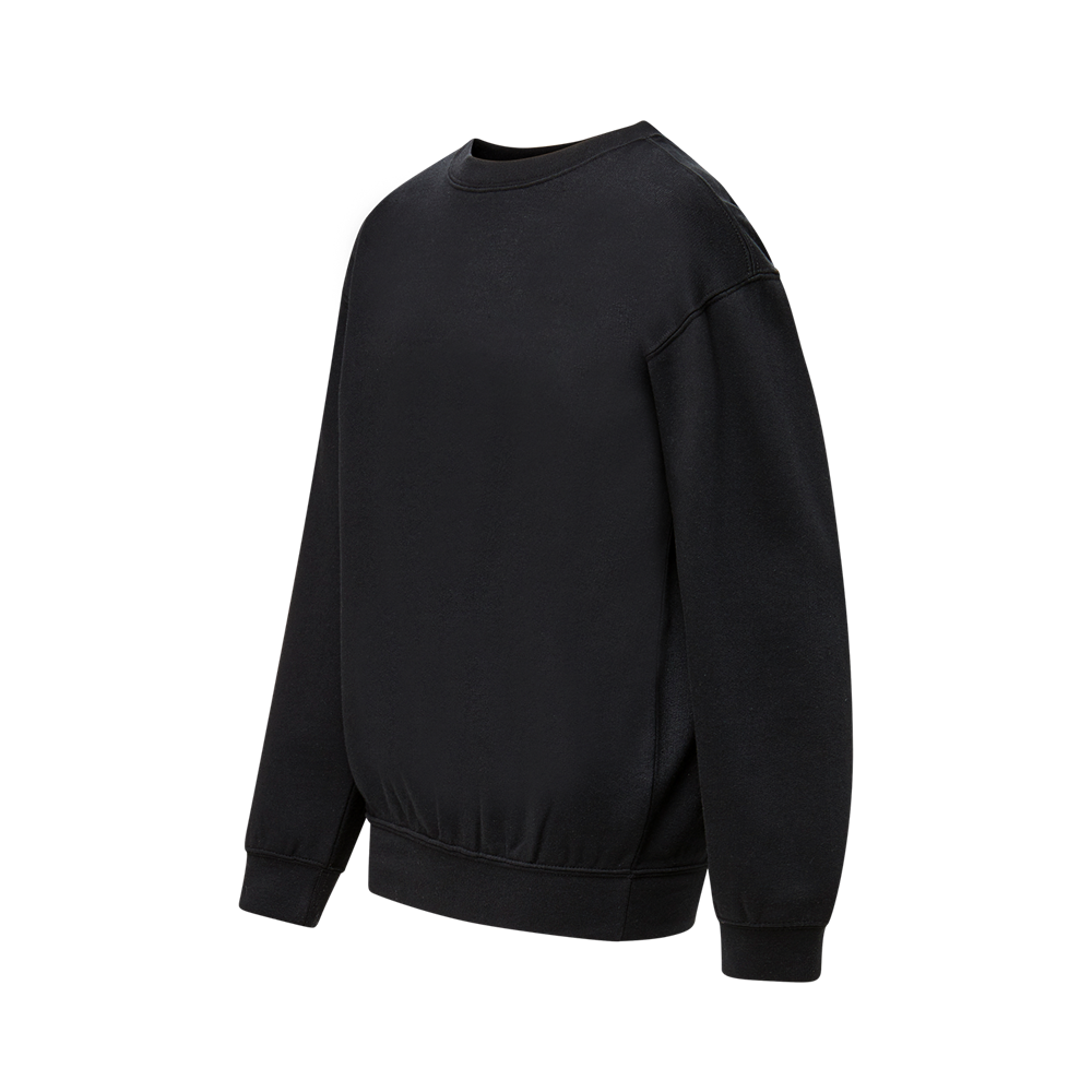 Mv Sport 23154y Youth Buddy Crewneck Sweatshirt - Black