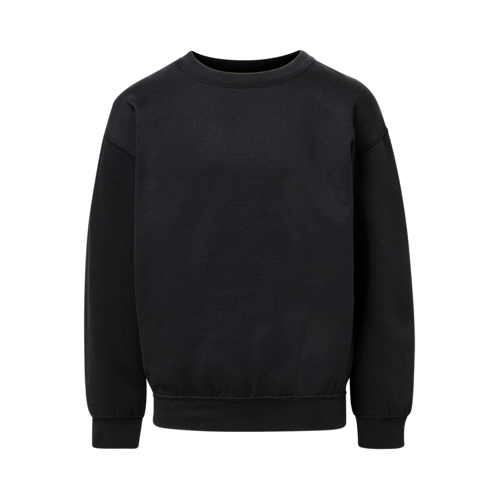 Mv Sport 23154y Youth Buddy Crewneck Sweatshirt - Black