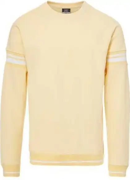 Mv Sport 23404 Donovan Striped Crewneck Sweatshirt Sun Ray