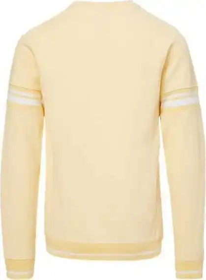 Mv Sport 23404 Donovan Striped Crewneck Sweatshirt Sun Ray
