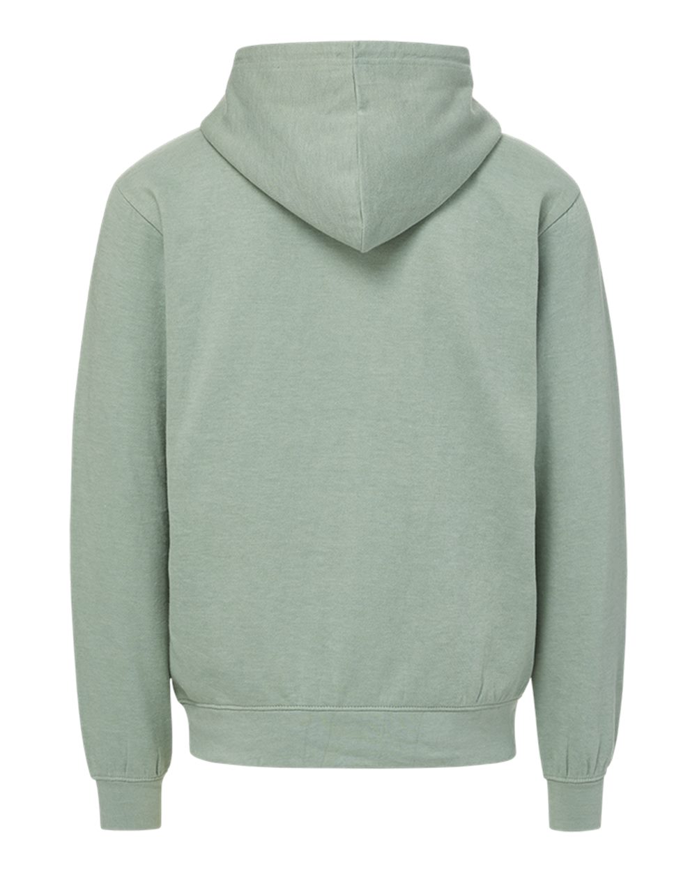 Mv Sport 2349 Unisex Retro Heather Full-zip Hooded Sweatshirt - Greenstone
